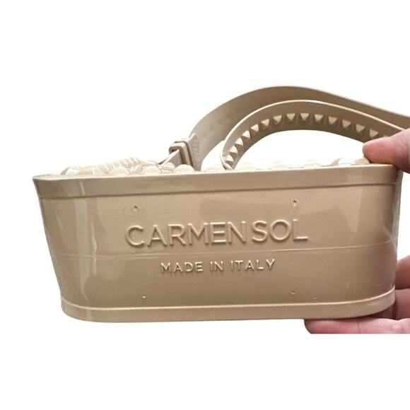 Carmen Sol Lisa Small Crossbody Purse Handbag in Blush new with tags - Picture 4 of 8